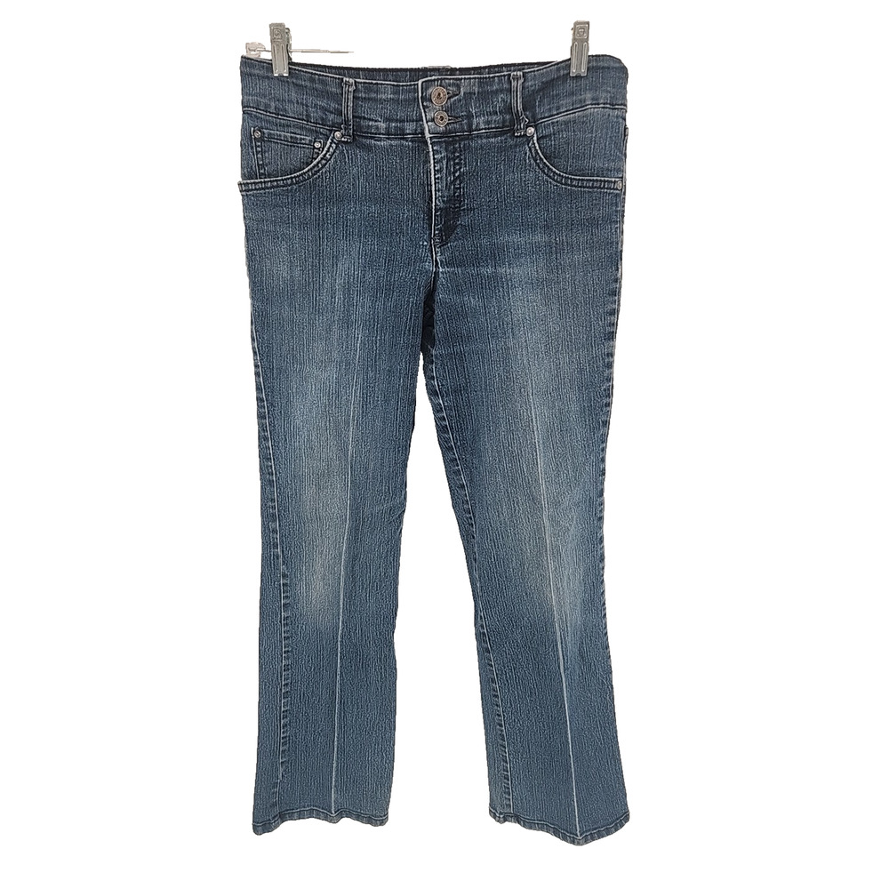 Jeanstar Jeans Womens Size 12 Medium Wash Stretch Blue Straight Leg